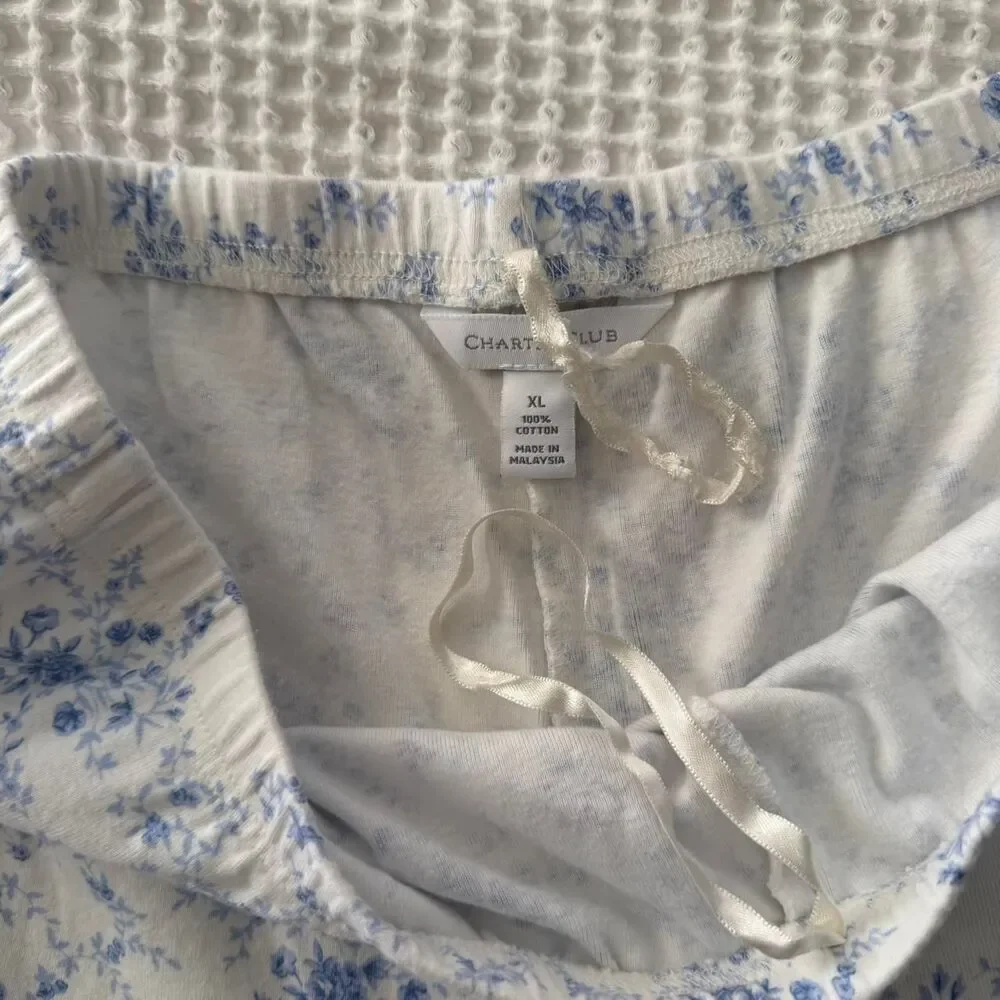 Charter Club Blue Floral Pajama Lounge Pants – XL - Picture 2 of 7